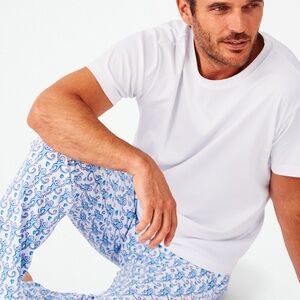 Roller Rabbit Mens Lovely Monkey Simon Pant Size XLPOWDER BLUE/NAVY / XL